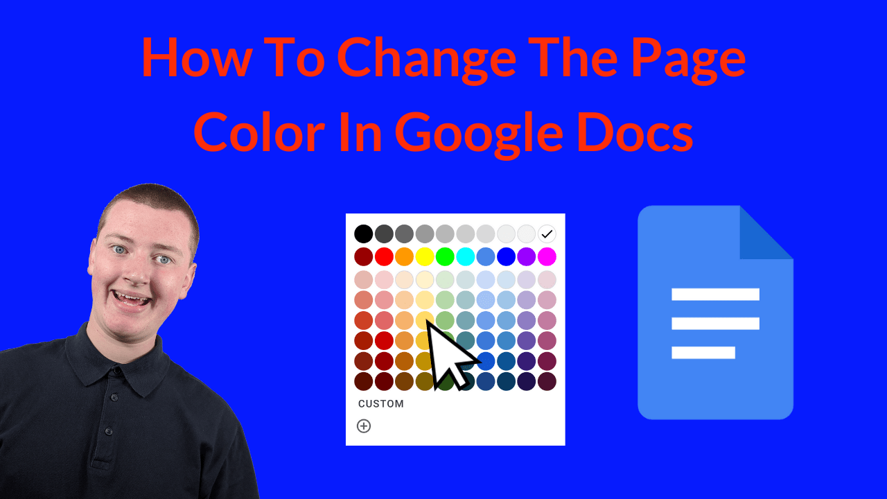 How To Change The Page Color In Google Docs Tech Time With Timmy