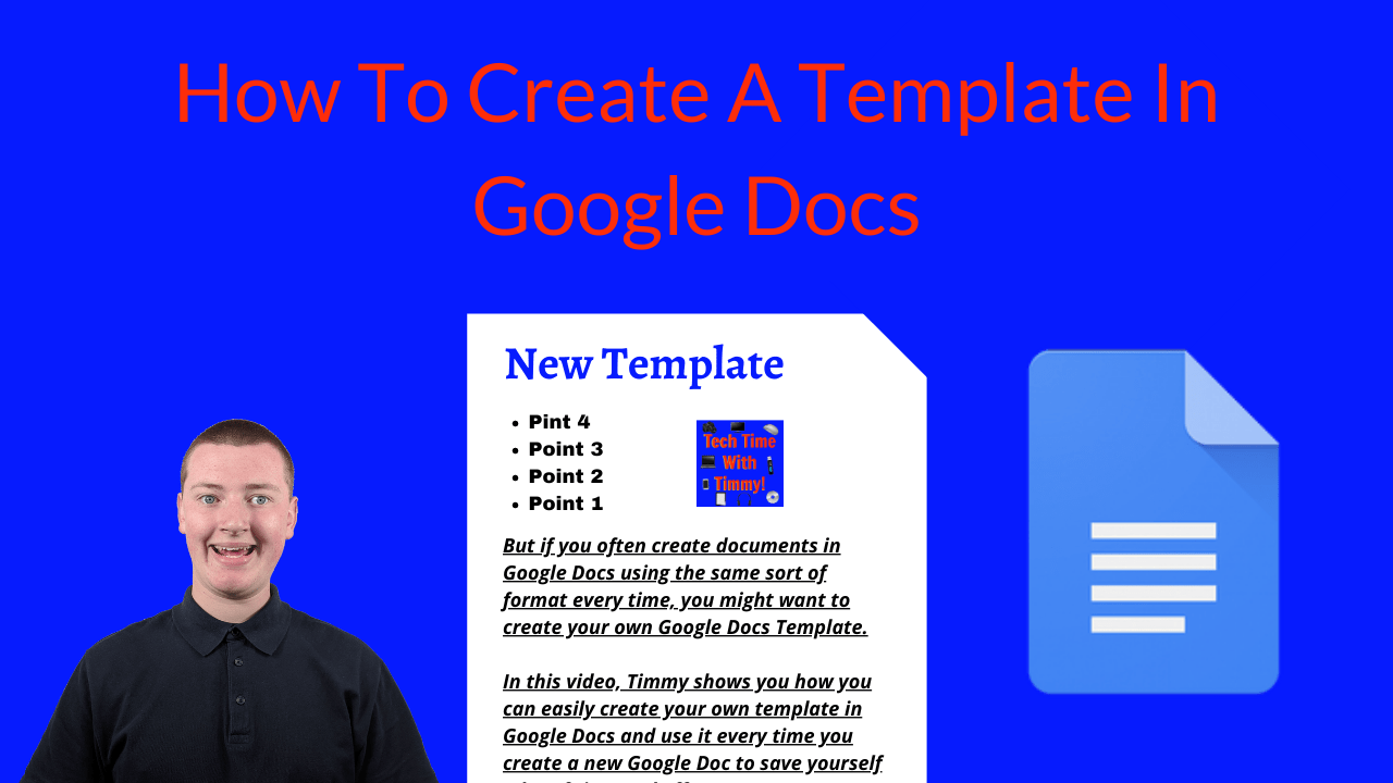 How To Create A Template In Google Docs Tech Time With Timmy