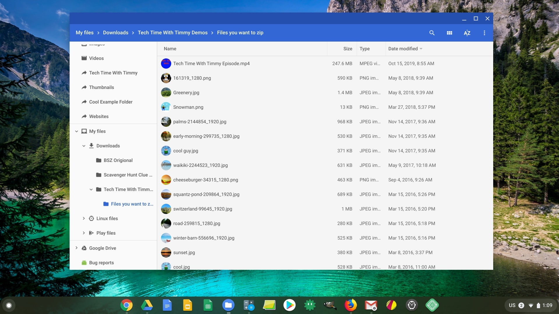 how to create a zip file on chromebook