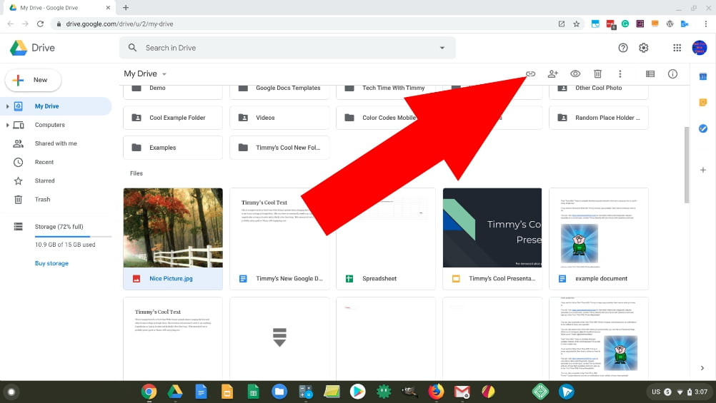 how to share google drive link without download