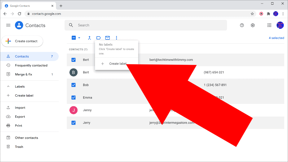 how to create a distribution list in gmail