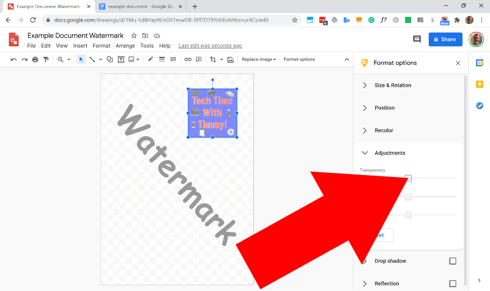 how to add watermark in video