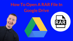 how to open rar file in google drive