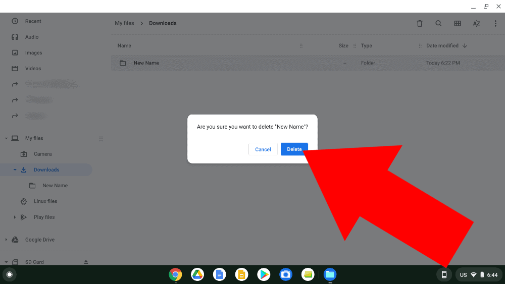 how to make a new file on chromebook