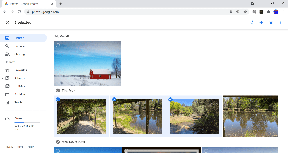 how to delete from google photos