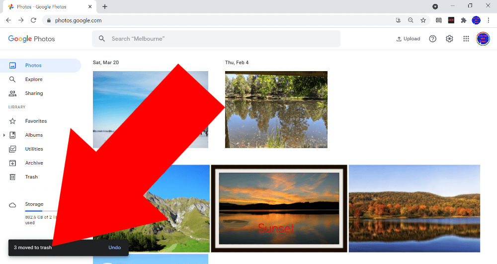 how to delete multiple photos in google photos