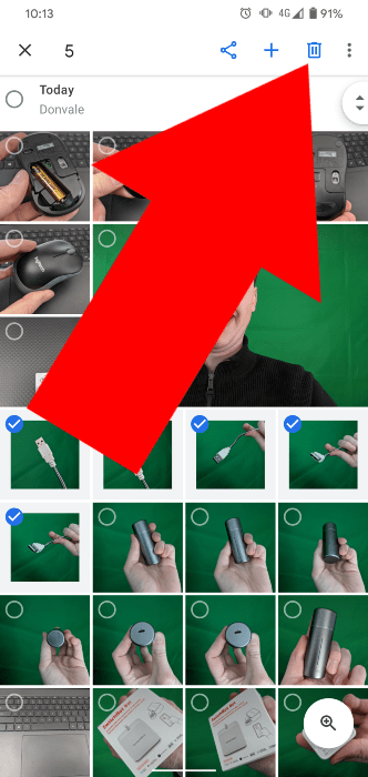 how to delete photos in google photos