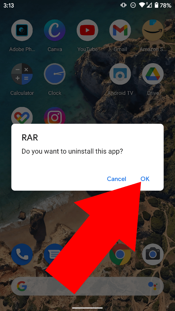 how to remove apps from android