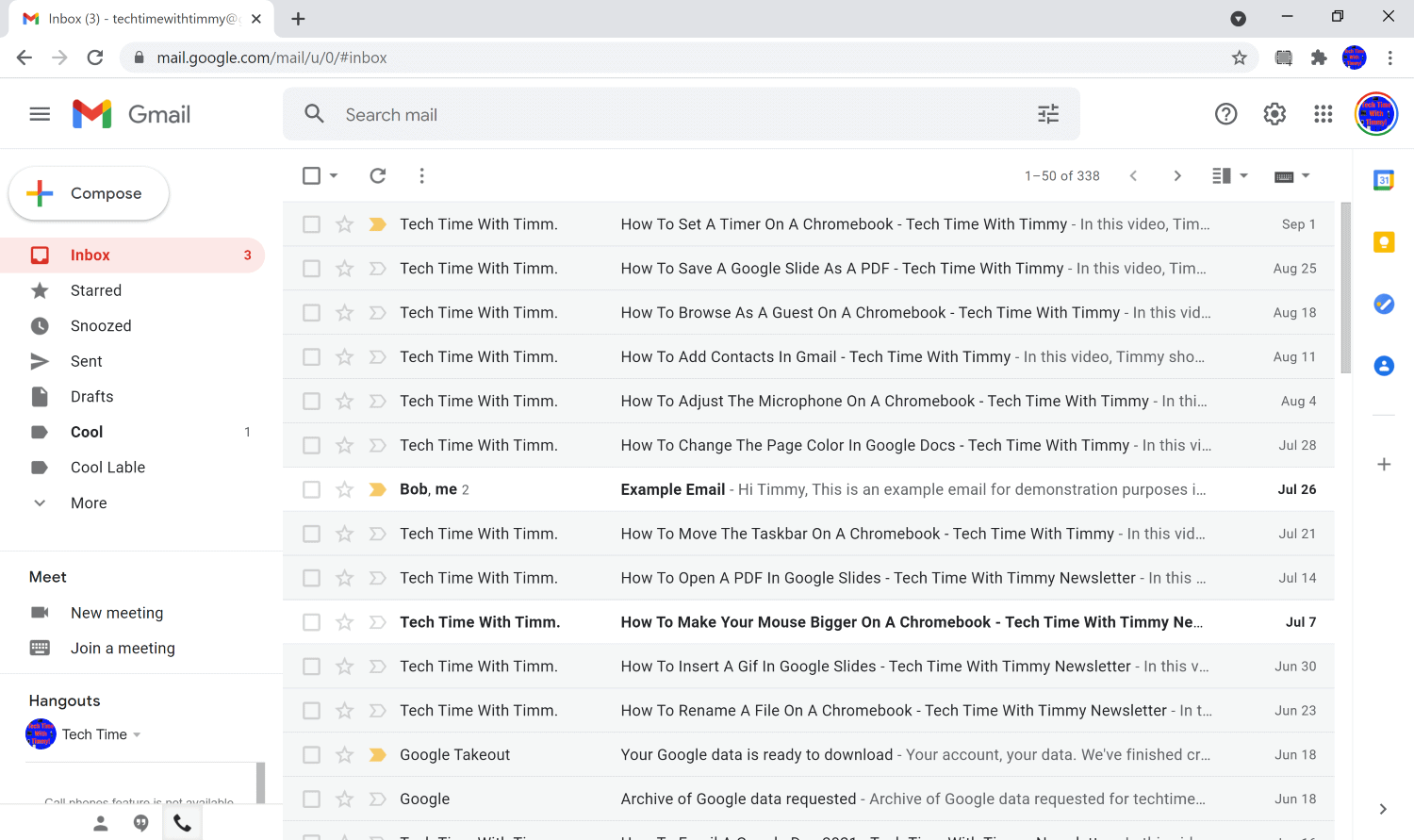 find unread emails in gmail