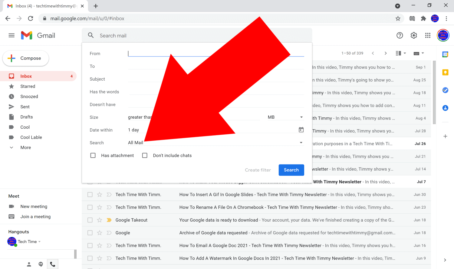 how to see your unread emails in gmail