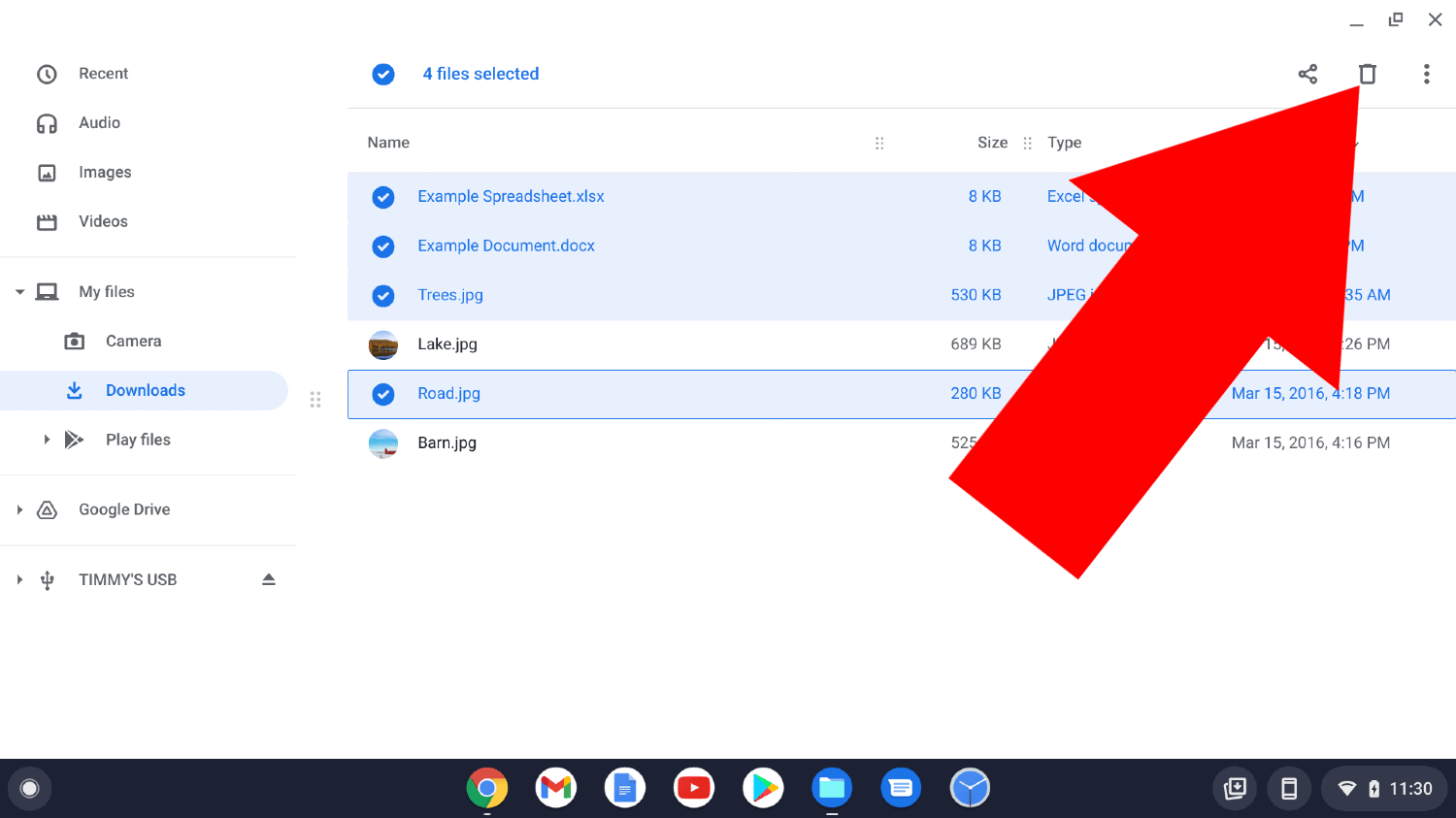 how to eject flash drive from chromebook