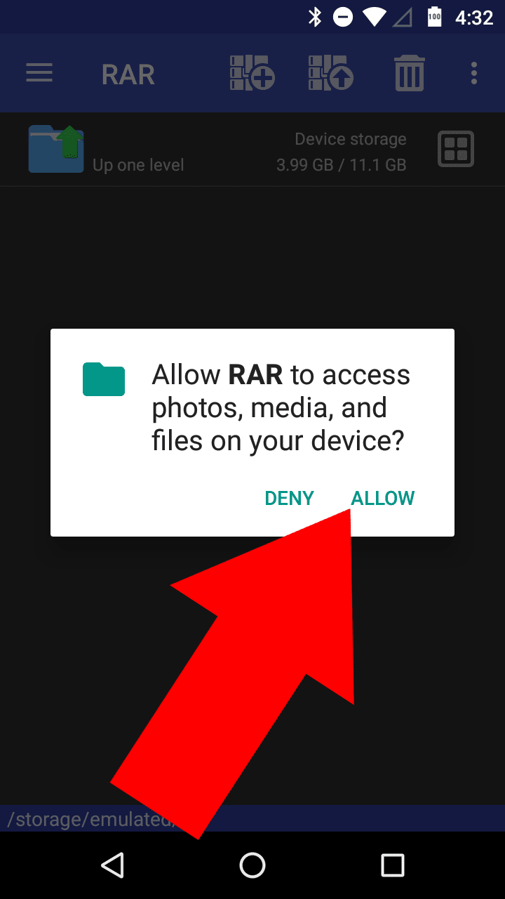 how to open a rar file in mobile