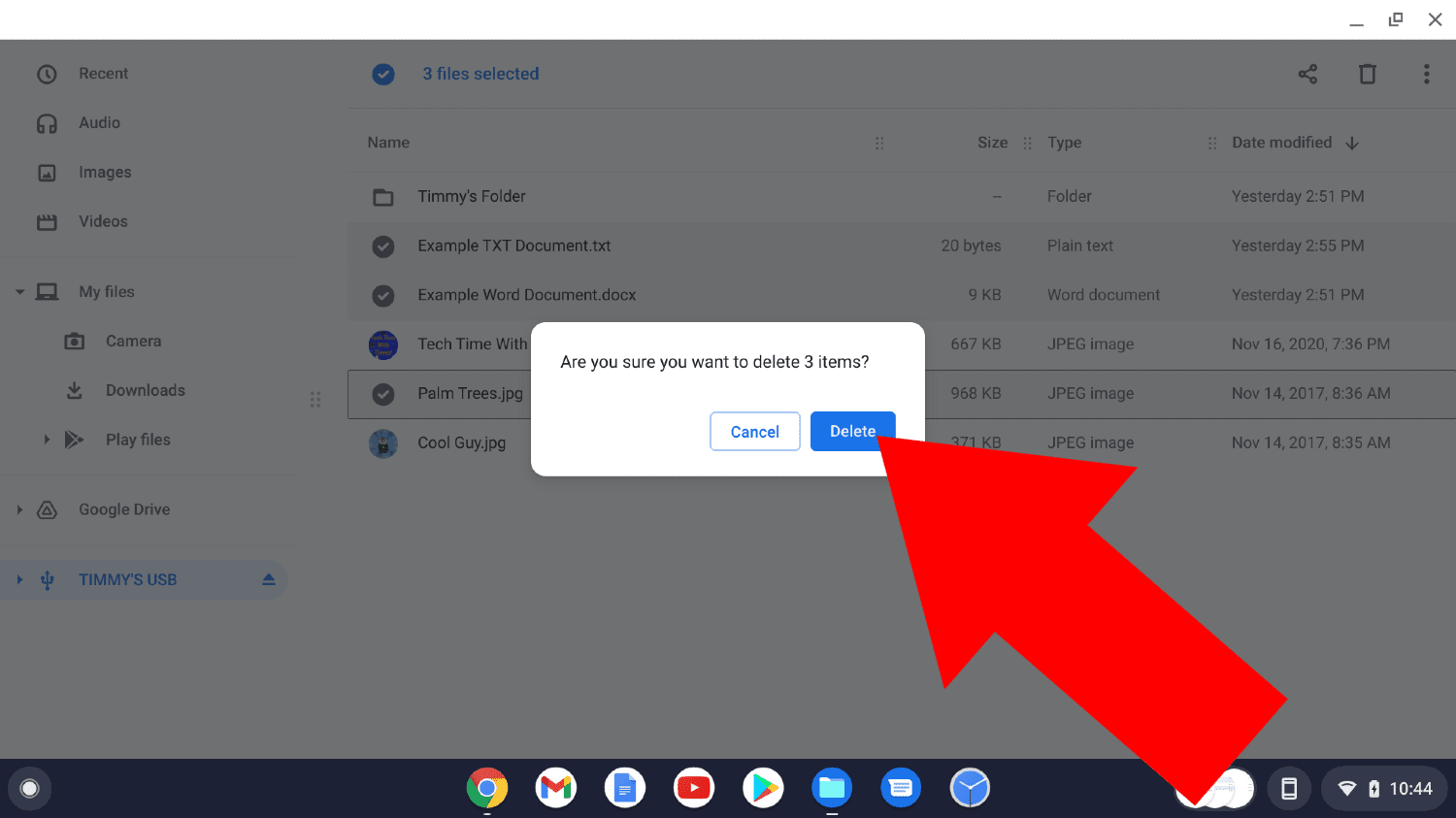 how to transfer files from chromebook to usb