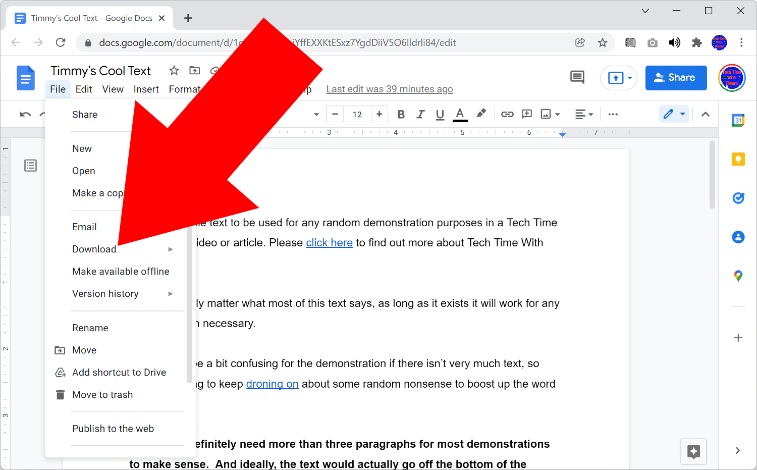 how to convert google doc to pdf