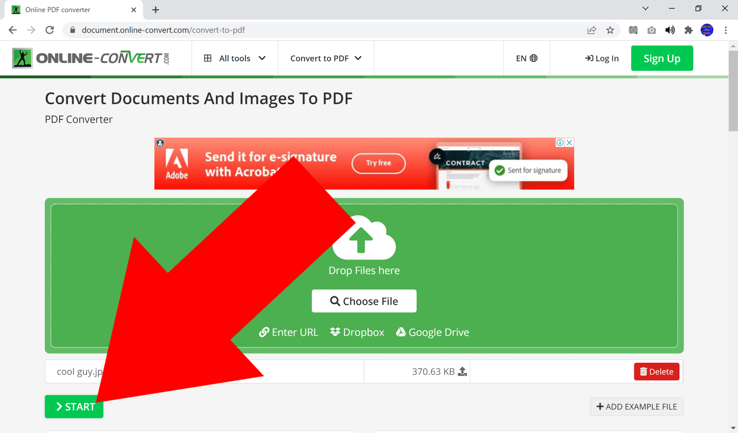 how to convert jpg file to pdf