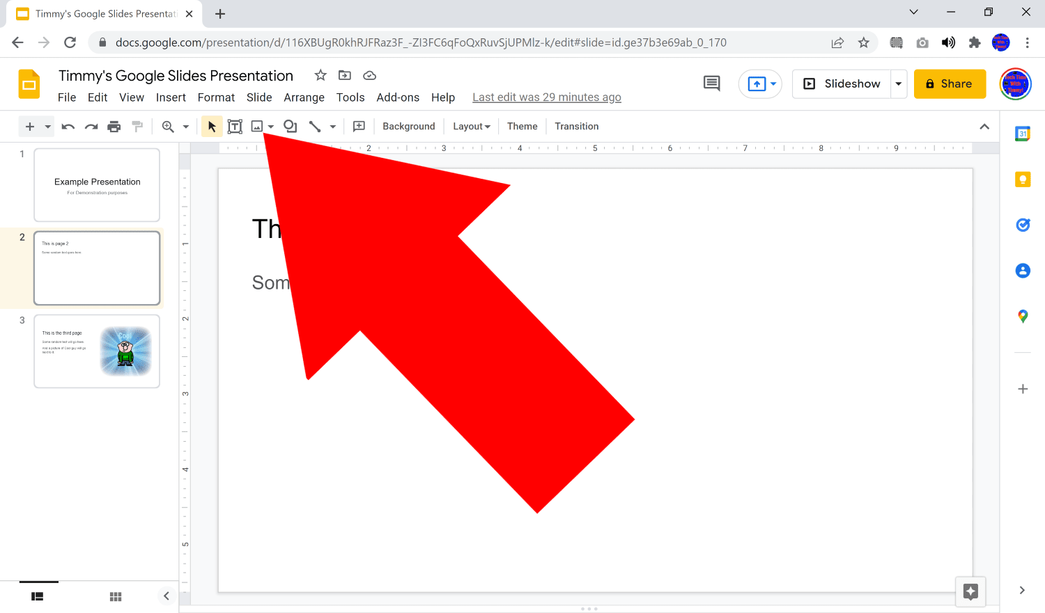 how do i insert a pdf into a google slide