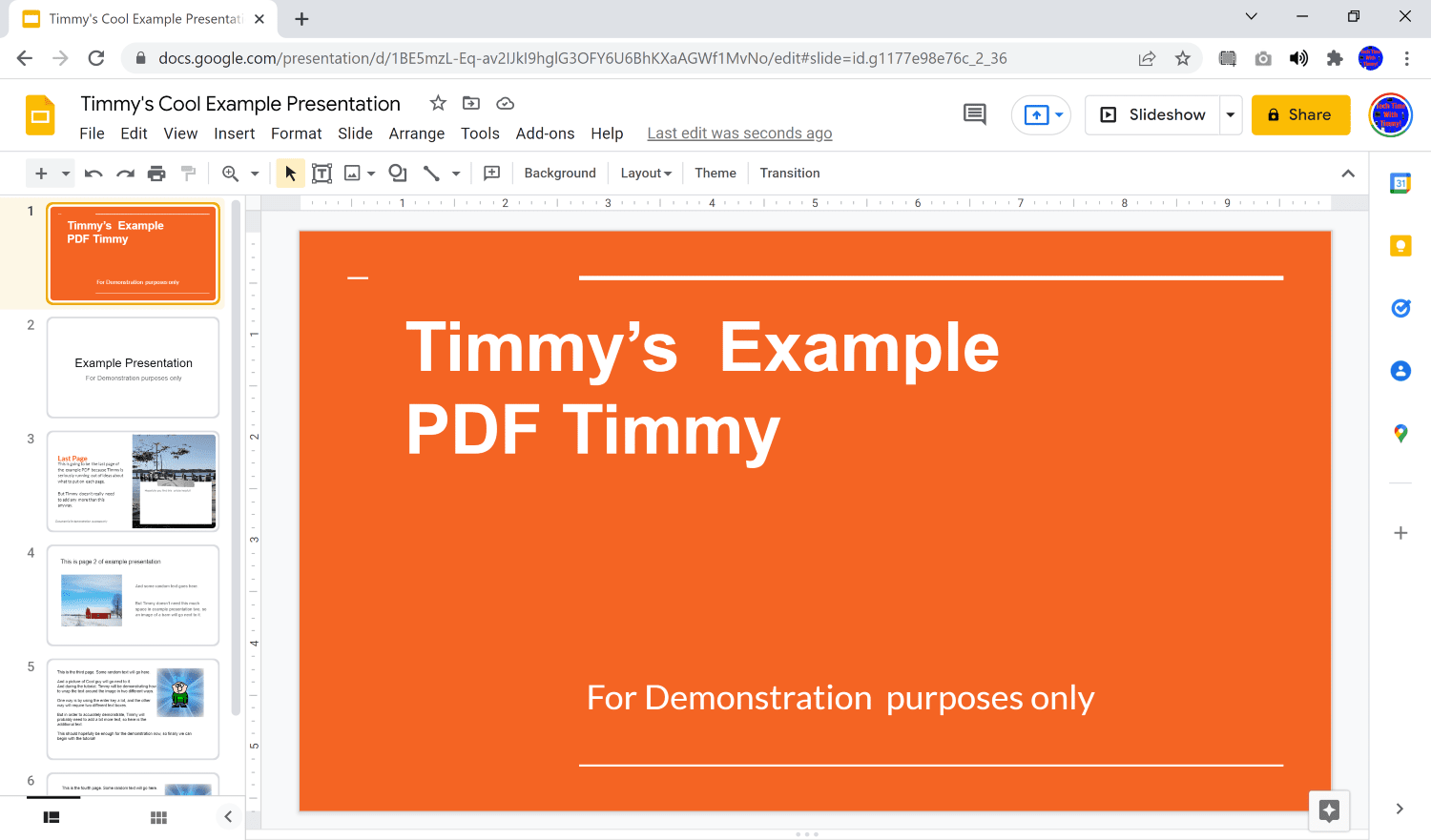 how to change a pdf into a google slide