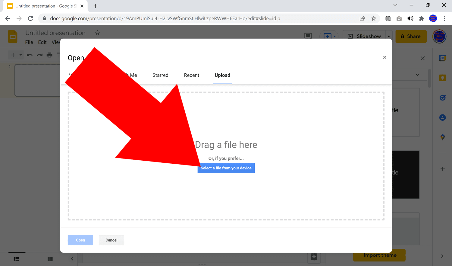 how to convert a pdf to google slides