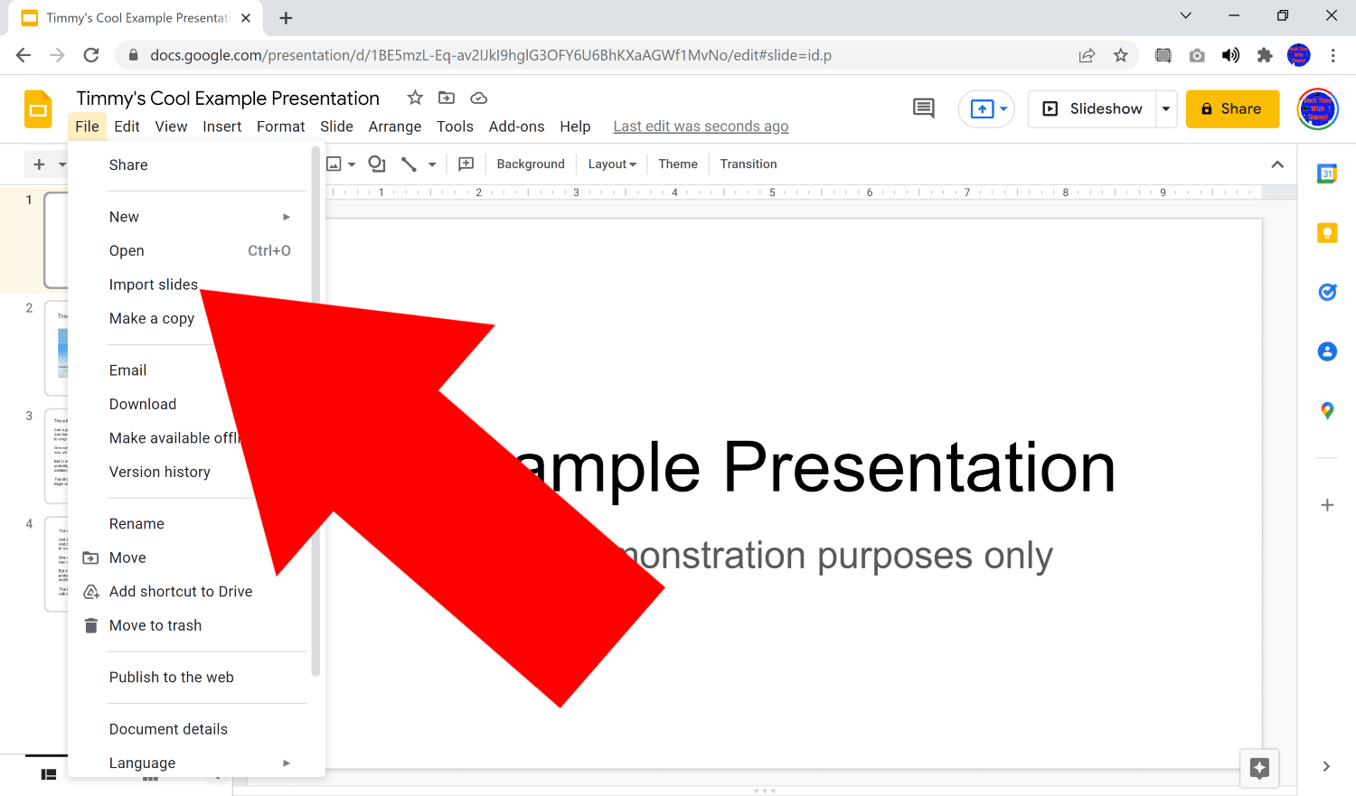 how to make a pdf into google slides