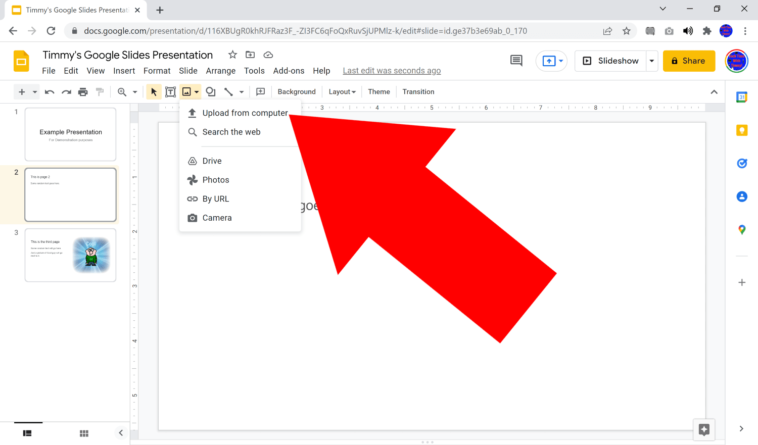 how to make pdf into google slides