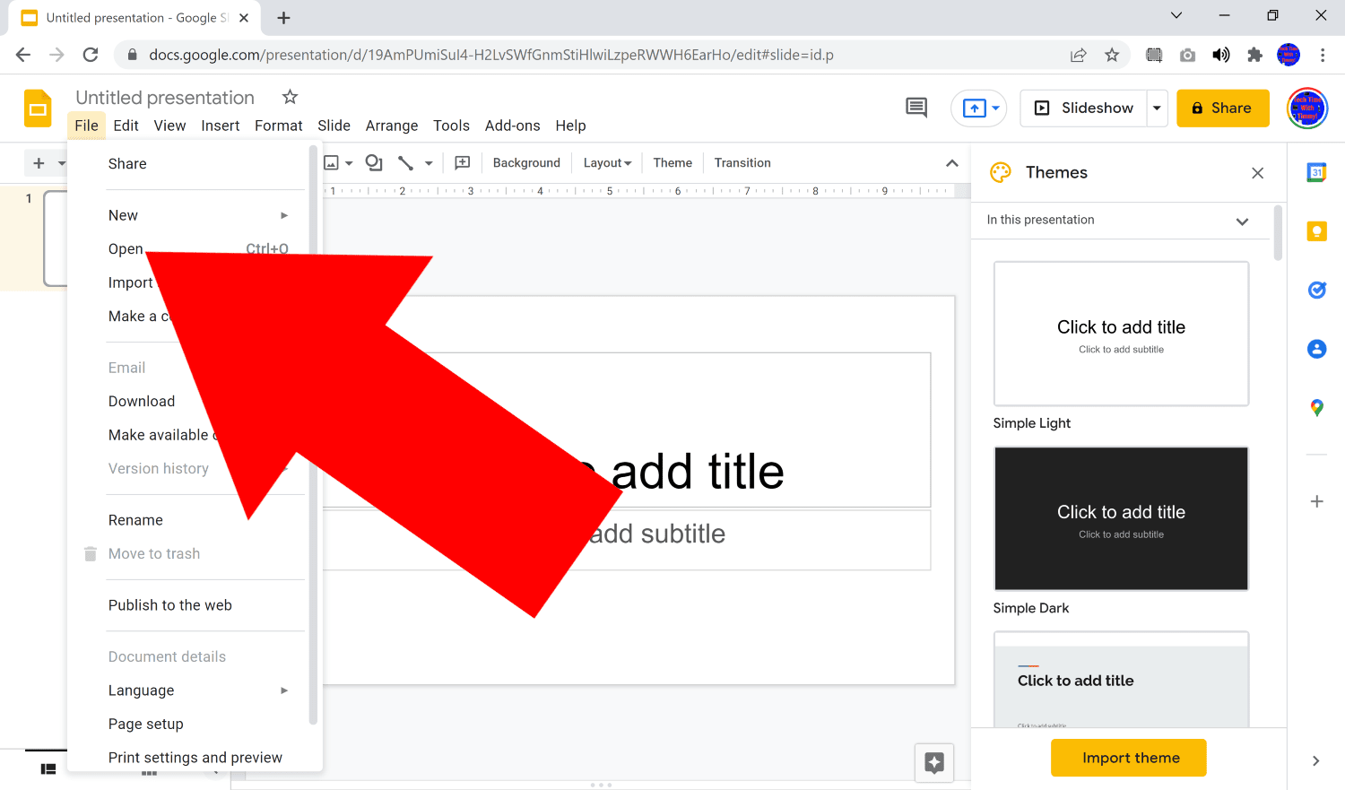 how to put a pdf into google slides