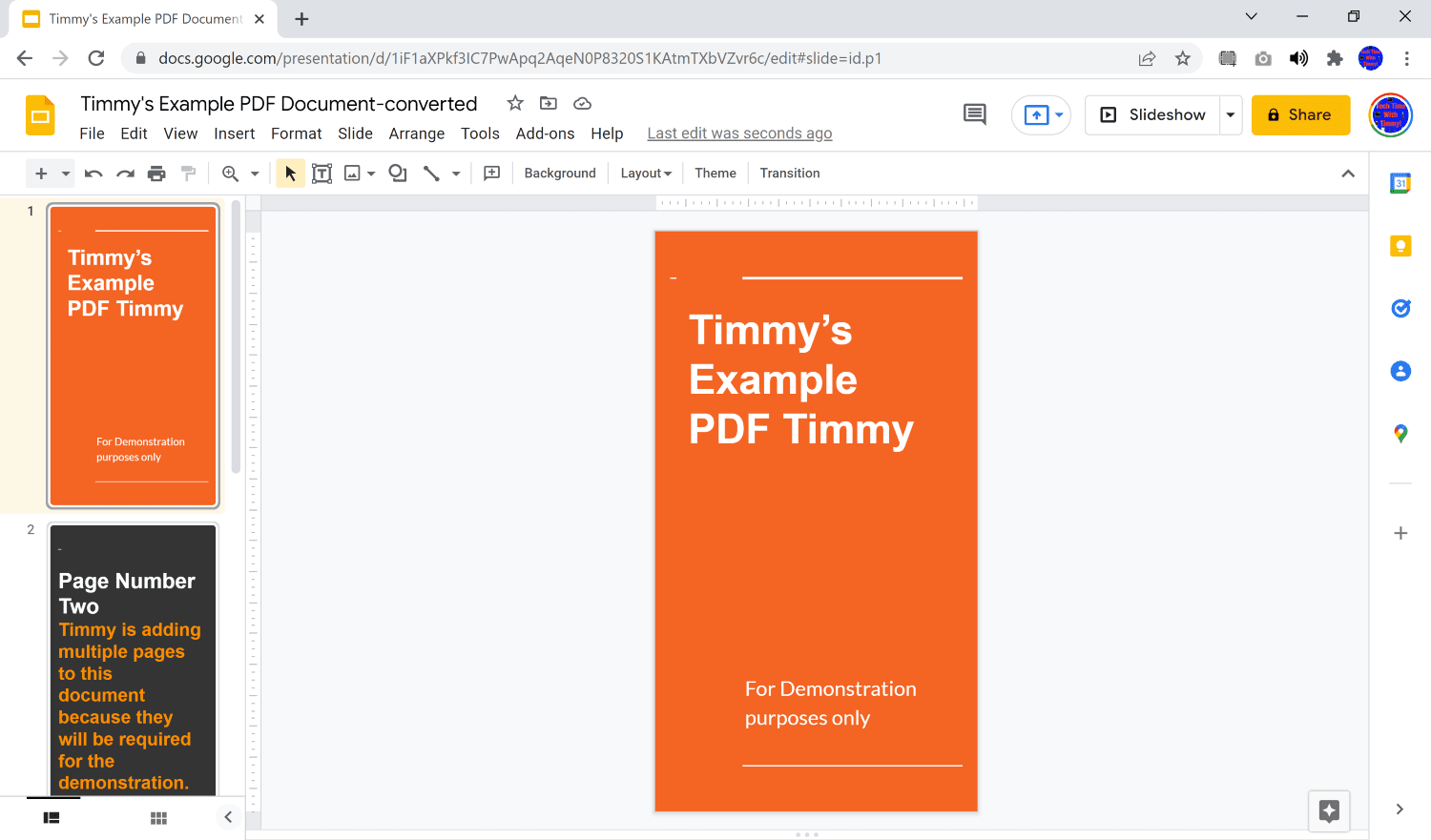 turn pdf into google slides