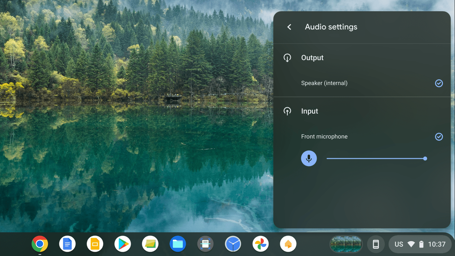 how to change mic volume on chromebook