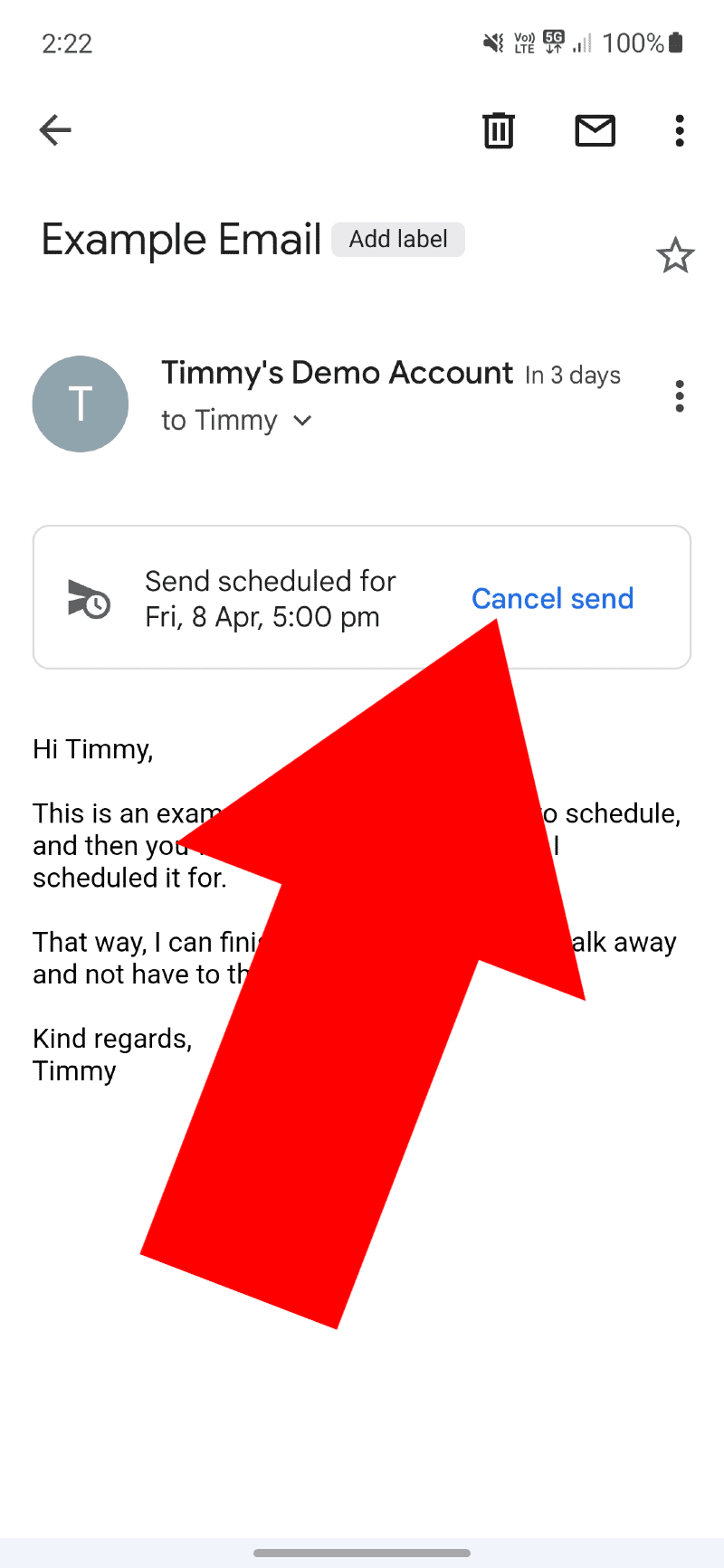 how to schedule email gmail