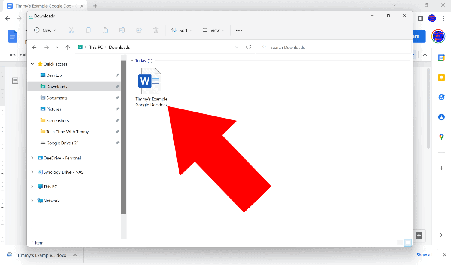 how to download from google docs to word