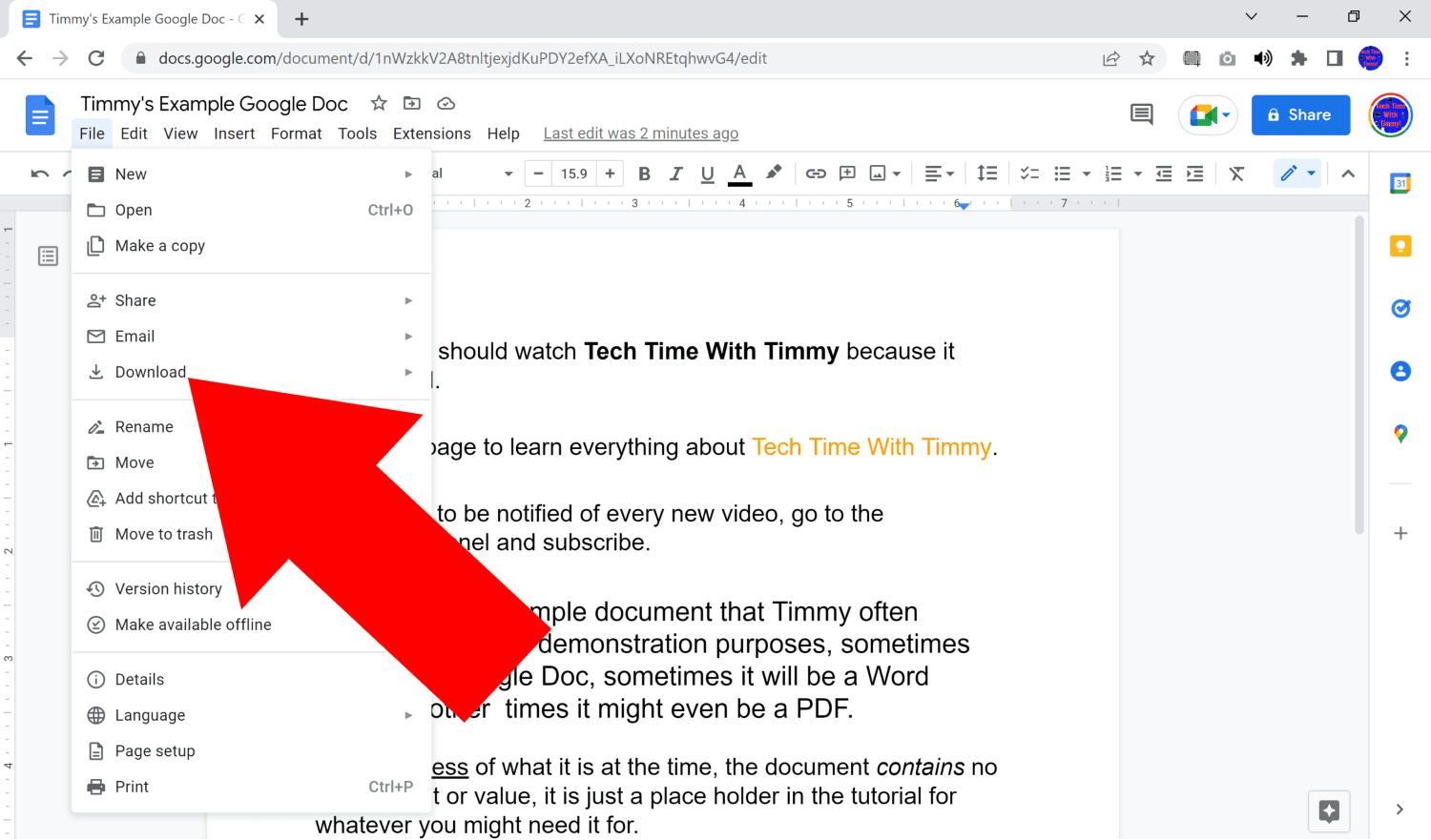 how to save google docs to word