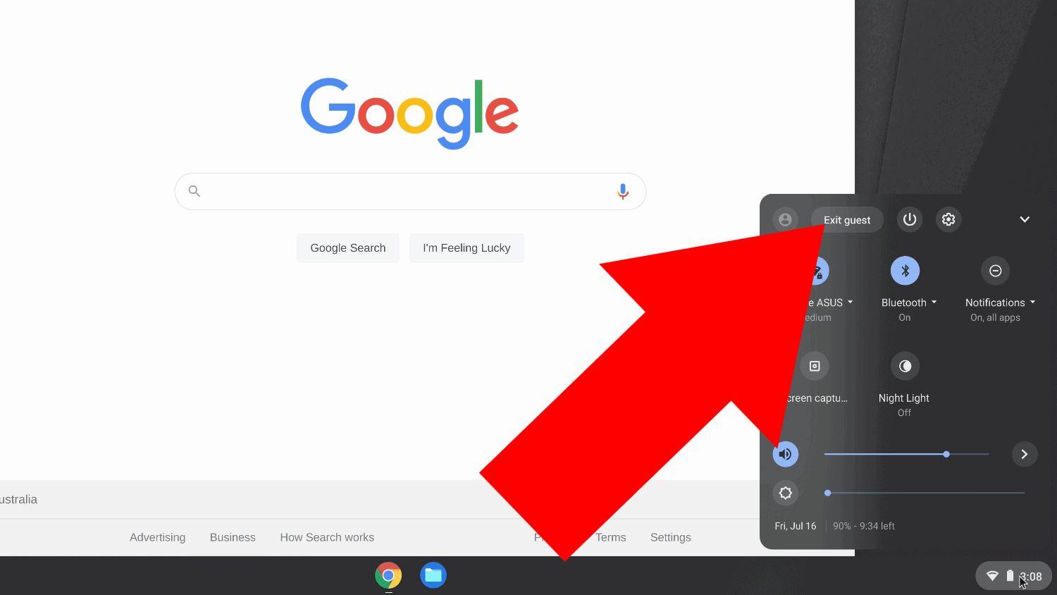 browse as guest on chromebook