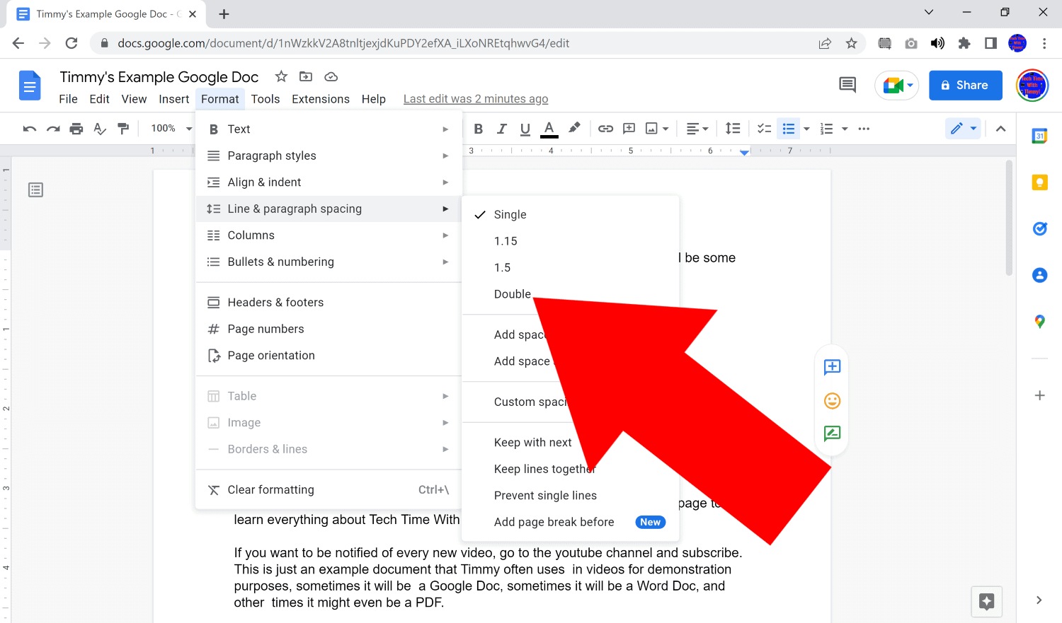 how to add dots in google docs