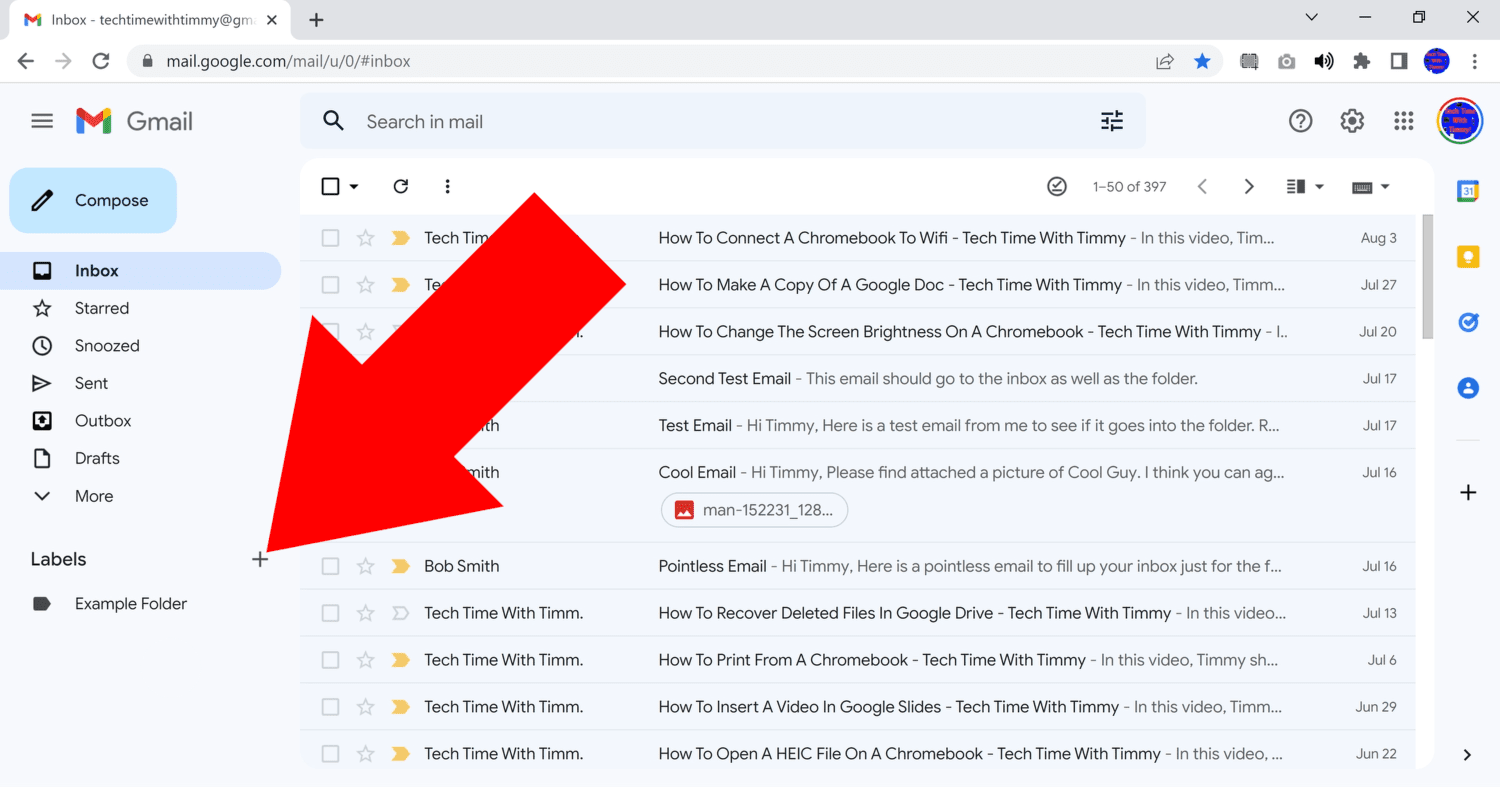 how to automatically move emails to folder in gmail