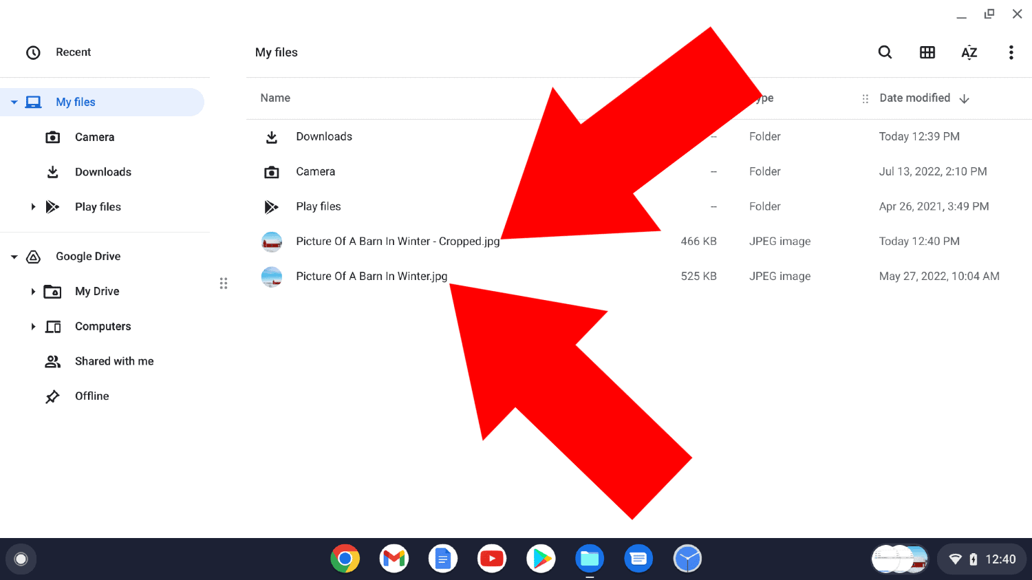 how to crop on a chromebook