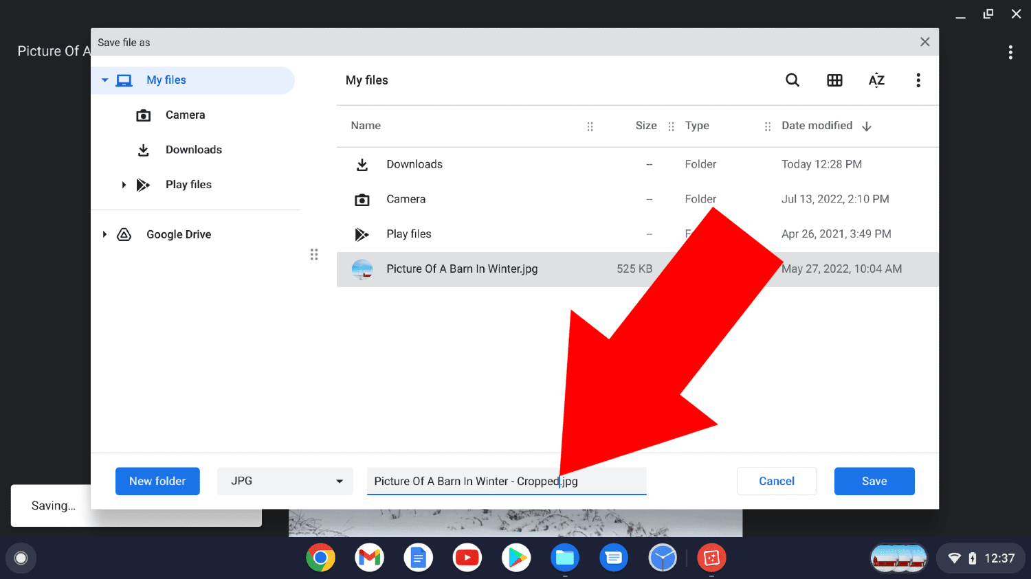 how to crop picture on chromebook