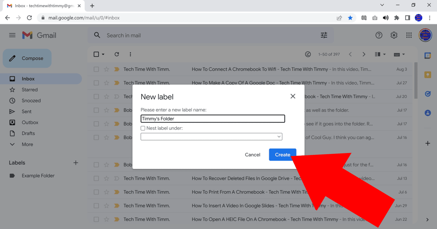 how to move emails to folders in gmail automatically