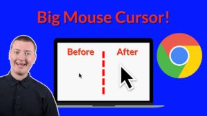 how to make cursor bigger on chromebook